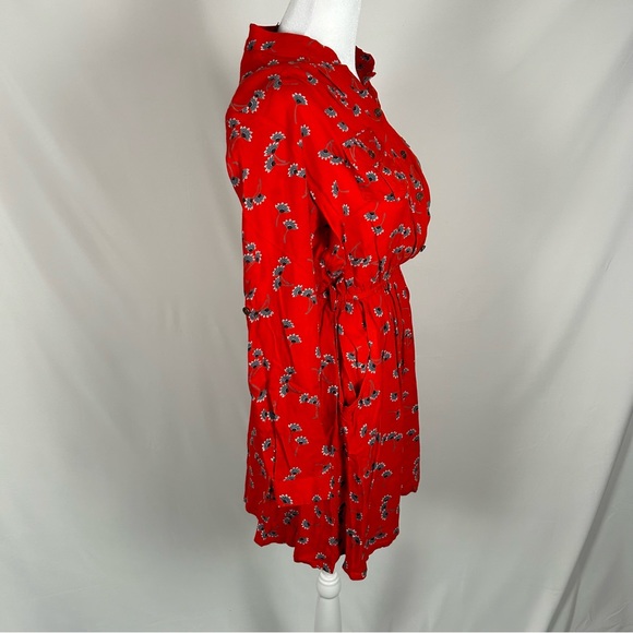 Angie Red Long Sleeve Dress Size Medium - Picture 3 of 5